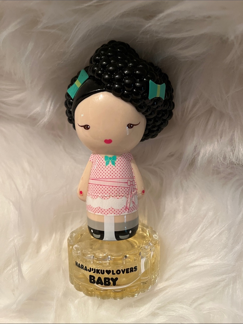 Harajuku Lovers Baby Body Perfume— Black & Pink Doll Bottle